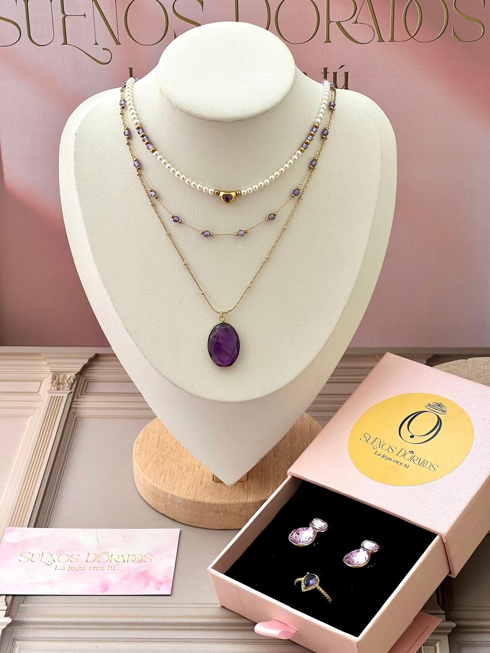 Set elegancia lila